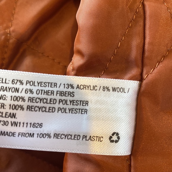 A New Day Women’s brown plaid overcoat NWT - Picture 7 of 11